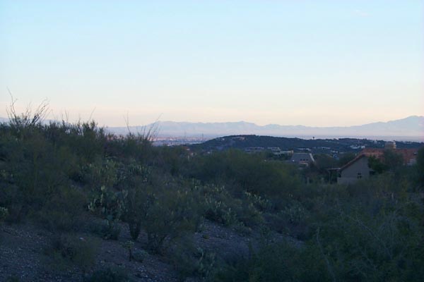 Tucson in the haze