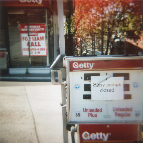 Gas pump at an abandoned gas station