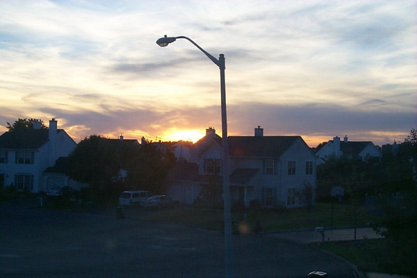 October 10, sunset starts