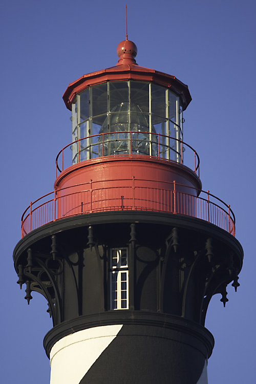 The top of the St. Augustine Lighthouse