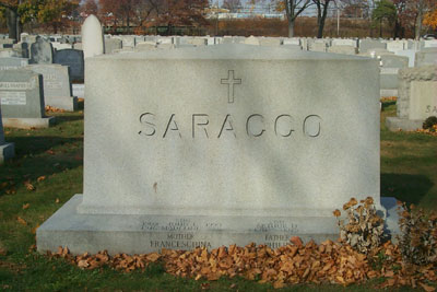[ Saracco headstone, Calvary Cemetery, Paterson NJ ]