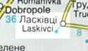 [ Lechkiwchi/Laskivci, Ukraine, on a 
current day map ]