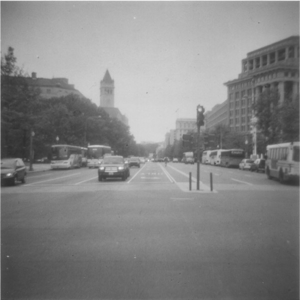 Pennsylvania Avenue, Washington D.C., from the middle of the street