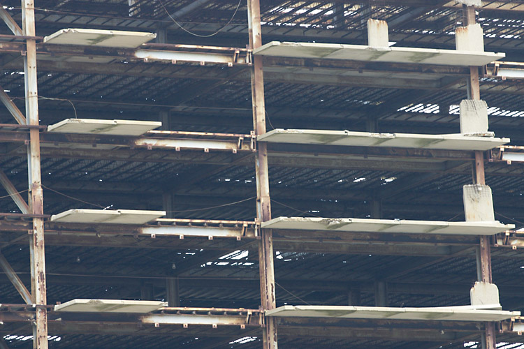 Luxury condos close up