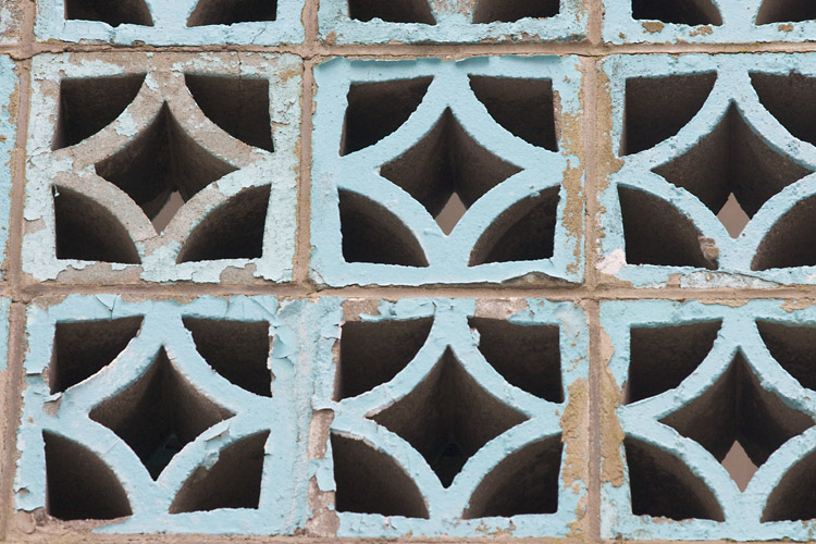 Cement brick detail, Metropolitan Motel, Asbury Ave.
