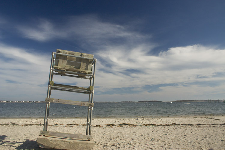 Empty Lifeguard Chair