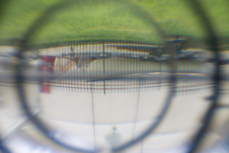 [ View through the fresnel lens ]